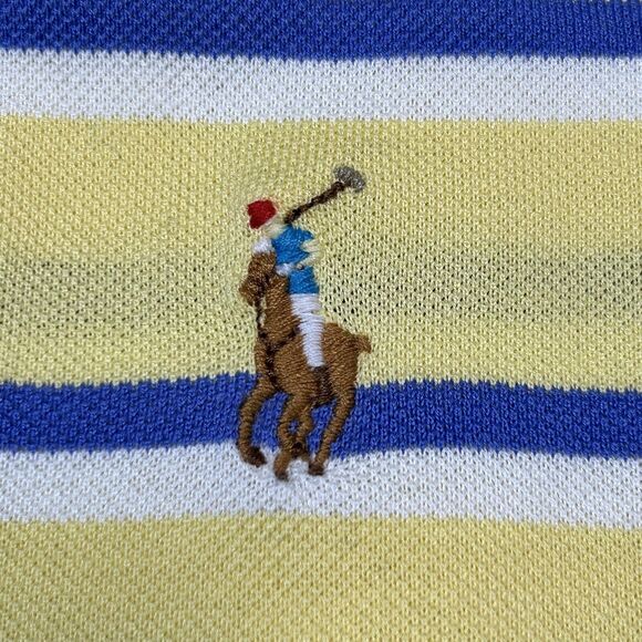 Lot Of Polo Ralph Lauren Polo Shirt Mens Size 2XL Striped Yellow Blue Color Pony - Picture 11 of 14